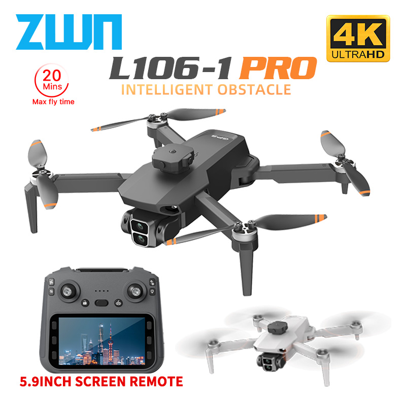 Drone Controller Screen - Drone professionnel GPS L106-1PRO avec écran