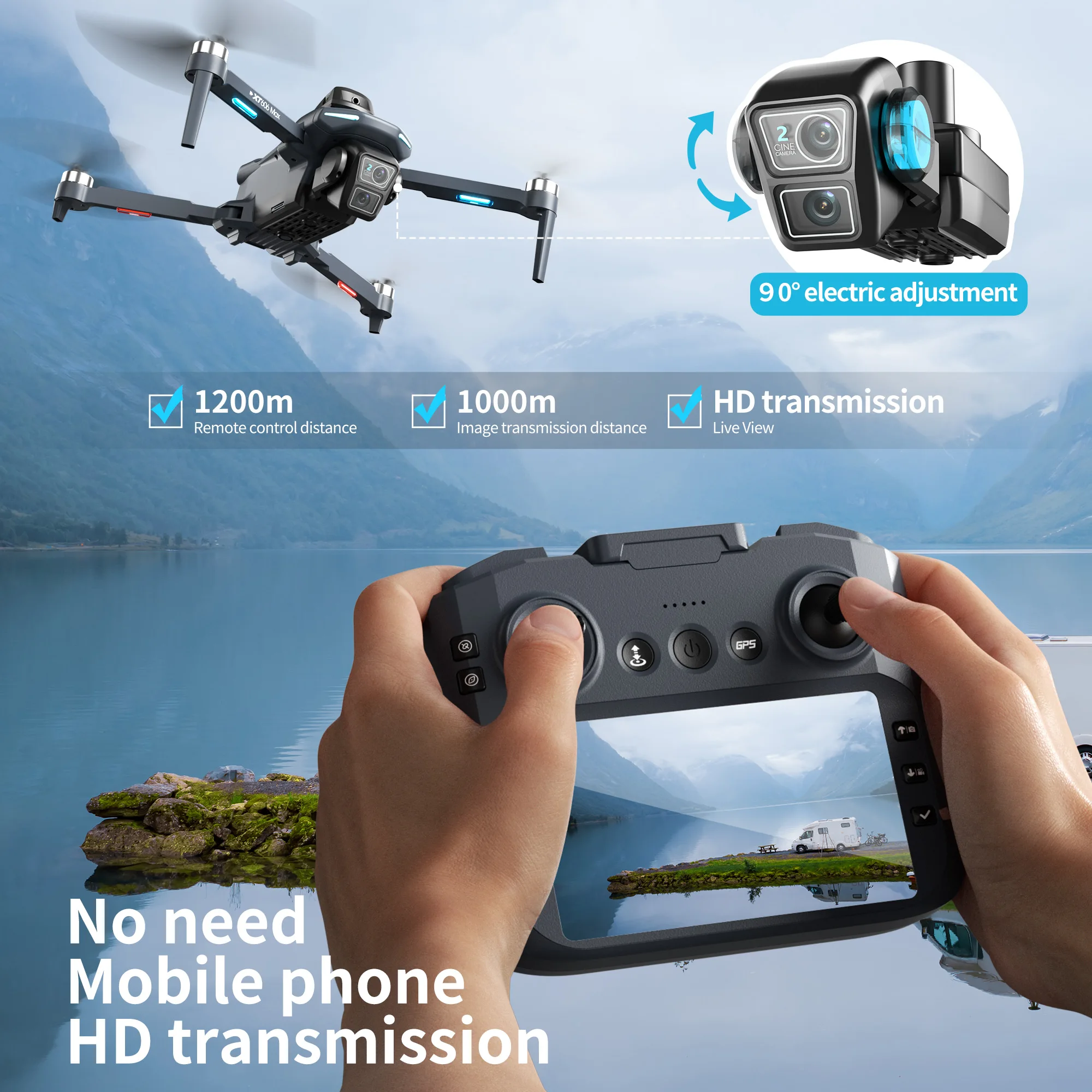 Drone Original XT606 Professio - Drone Controller Screen avis et prix